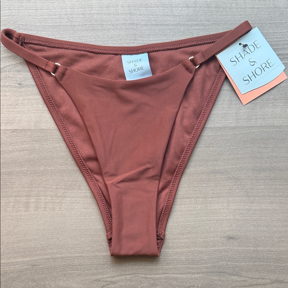 Shade & Shore Rust Bikini Bottom with Side Straps